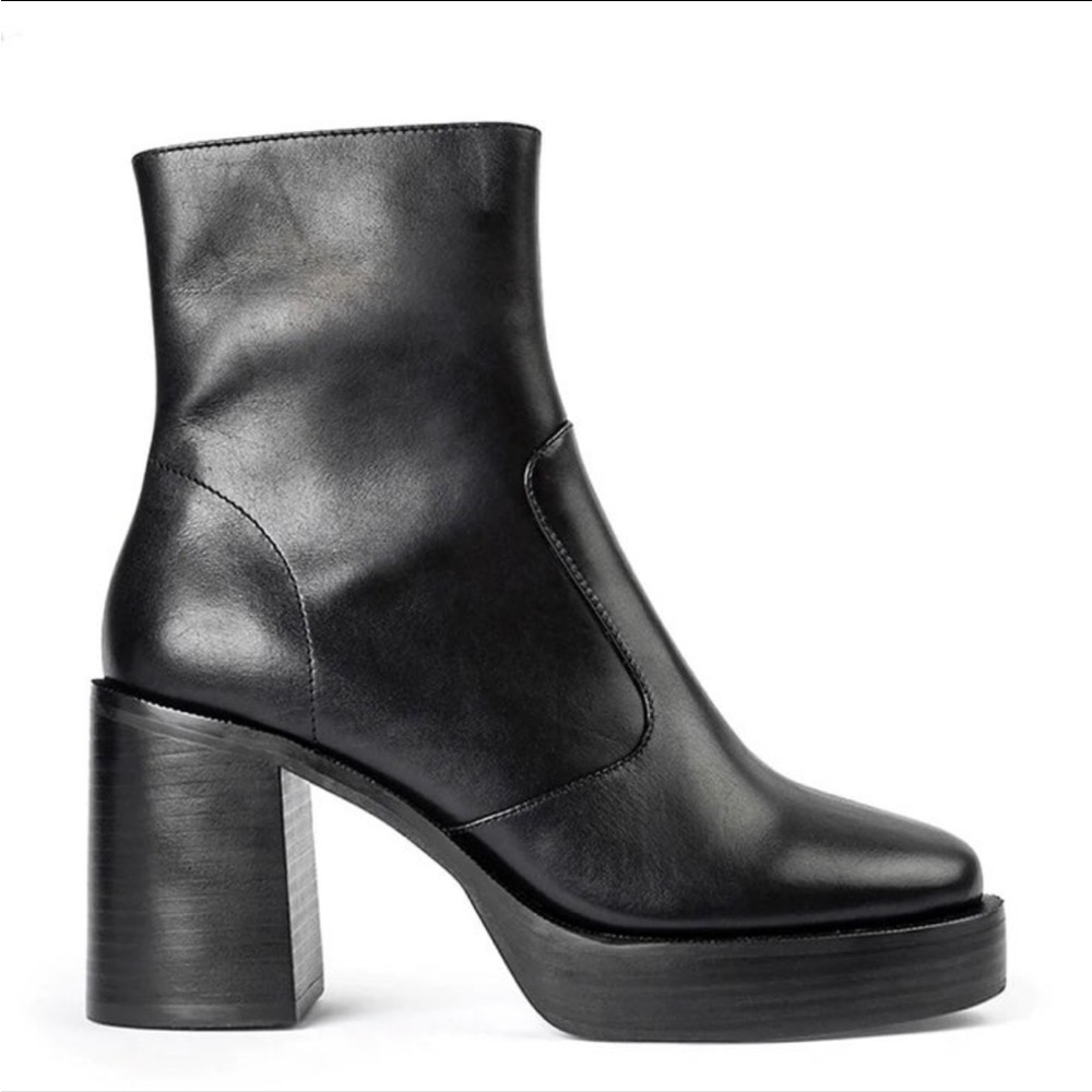 Tony Bianco Thunder Black Ankle Boots Size 8